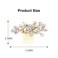 Catery Crystal Wedding Hair Comb Gold Rhinestone Bridal Hairpieces Bridesmiad Clips Accessories for Brides and Women (Gold)