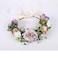 Vivivalue Floral Crown Bridal Floral Headband Hair Wreath Flower Headpiece Halo Wedding Party Photos Lavander