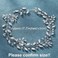 Unicra Bride Wedding Rhinestone Hair Vine Bridal Silver Hair Piece Crystal Headband Hair Accessories for Women and Girls (17.7inches) (Silver)