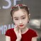Aswewamt 2 Pcs Red Flower Crown Headband Rhinestone Pearl Tiara Red Rose Bride Crown Crystal Red Headband Wedding Headpiece Hair Jewelry for Women