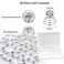 60 PCS Gems Rhinestone Twister Hair Studs Set Diamond Spiral Pearl Flower Jewels Hair Pins Sticks for Wedding, Bridal, Prom, Party and Special Occasion(Classic Diamonds)