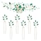 inSowni 7 Pieces Vintage Party Prom Wedding Bridal Emerald Green Beads Crystal Hair Side Combs+Rhinestone U-shaped Hair Pins Headpieces for Brides Bridesmaids Women Girls
