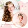 inSowni 3pcs Flower Girl Headbands Pearl Rhinestone Leaf Flower Wedding Bridal Crowns Tiaras Wreaths with Ribbon Vines Headpieces Hair Vine Accessories for Women Girls Teens Kids