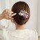 inSowni 4 Pack Gold Metal Glitter Rhinestones Pearls Decorative Butterfly Flower Wedding Bridal Hair Side Combs Slides Headpieces Hair Bun Chignon Updo Accessories for Women Girls Brides Bridesmaids