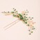 Kercisbeauty Green Emerald Crystal Hair Piece for Wedding Brides Women and Girls Handmade Gold Hair Jewelry for Special Occasion Hair Deco Collection (Green)