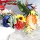 Vivivalue Floral Crown Girl Floral Headband Flower Headpiece Halo Wedding Party Photos