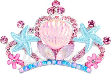 Didder Starfish Seashell Mermaid Crown Hair Comb for Girls Halloween Mermaid Costume Hair Accessories Mermaid Tiara