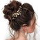 JAKAWIN Pearl Bride Wedding Hair Pins Silver Rhinestone Hair Piece Crystal Headpiece Bridal Hair Accessories for Women HP179 (2 Gold)