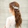 Cinaci 18 Pieces Bridal Wedding Party Prom Pearl Rhinestone White Flower Hair Side Combs Slides+U-shaped Flower Hair Pins+Twist Spiral Hairpins Floral Headpieces for Brides Bridesmaids Women Girls