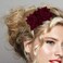 CROWN GUIDE 2-Pack Rose Flower Bridal Hair Combs Women Wedding Hair Accessories Pieces For Brides Flamenco Dancer Hairstyles Burgundy