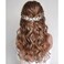 Gorais Flower Bride Wedding Hair Vine Crystal Bridal Headpieces Pearl Hair Accessories for Women and Girls