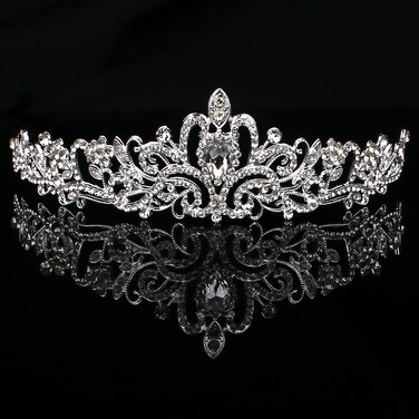 COCIDE Tiara Crowns Crystal Headband Princess Rhinestone Crown with Combs Bride Headbands Bridal Wedding Prom Birthday Party Hair Accessories for Women and Girls (no comb type)