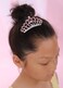 JWICOS Mini Crystal Hair Comb Pink Small Crystal Comb Headband Shiny Rhinestone Comb Headpiece for Princess Birthday Party (Pink)
