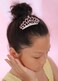 JWICOS Mini Crystal Hair Comb Pink Small Crystal Comb Headband Shiny Rhinestone Comb Headpiece for Princess Birthday Party (Pink)