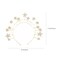 Beaupretty Star Headpiece Rhinestone Wedding Headdress Halo Crown Headband Hair Accessory for Women Golden