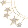 Beaupretty Star Headpiece Rhinestone Wedding Headdress Halo Crown Headband Hair Accessory for Women Golden