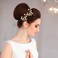 12 Pieces Fancy Sparkly Gold Metal Bridal Pearl Leaf Flower U-shaped Hair Pins Party Prom Wedding Headpieces Hair Accessories for Women Flower Girls Brides Bridesmaids