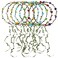 8 Pieces Party Festival Vacation Wedding Bridal Boho Flower Girl Crowns Tiaras Headbands with Leaf Ribbon Floral Hair Wreaths Garlands Headpieces for Women Girls Teens Kids