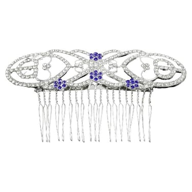 Bella Swan Bridal Rhinestone Silver Tone Vampire Wedding Hair Comb