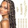 23Pcs Gold Hair Jewelry Set for Women: Loc Accessories, Hair Cuffs for Braids &amp; Dreadlocks, Halloween Decoration