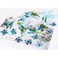 Butterfly Flower Crown for Women Girls Boho Fairy Flower Headband Crown Wedding Bridal Floral Headpiece Hair Wreath with Butterfly Hair Clips Blue