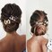 5 Pieces Wedding Hair Pins Gold Leaf Headpiece Crystal Pearl Flower Hair Pins Vintage Hair Accessories for Brides Bridesmaids Women and Girls