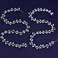 TRiXY Wedding Bridal Crystal Long Hair Vines Head Piece,Wedding Piece Accessories Headband Jewelry ,Beaded Bohemian Headpiece (Short Silver-50cm / 19.68 Inches) (HP394)