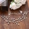 JAKAWIN Bride Rhinestone Wedding Hair Vine Crystal Hair Piece Bridal Hair Accessories for Women HV191 (1 Silver)
