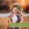 Yilloog 2 Pieces Christmas Flower Laurel Crown Hawaiian Headpiece for Women Berry Leaf Crown Boho Bridal Green Crown Artificial Leaf Headband Beach Hair Wreath for Wedding Festival, 2 Styles