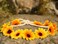 WOVOWOVO 2 Packs Sunflower Crown Headbands For Women Girls, Floral Daisy Hippie Hair Accessories Fall Flower Crown Adjustable Handmade Headpiece Photo Props Party Vacation (Yellow)