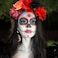 Flower Crown Day of the Dead Rose Headbands Floral Crown Mexican Headpiece for Women Girls Black Red
