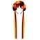 Flower Crown Day of the Dead Rose Headbands Skull Floral Crown Mexican Headpiece with Ribbon for Women Girls Red Black Orange