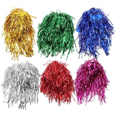 FOMIYES 6 Pcs tinsel hair wig Tinsel Wigs for Women foil wigs adult shiny wigs Fancy Dress Shiny Party Wig Short Wig fancy hair wig metallic wig glitter dresses cosplay and women