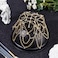GORGECRAFT 1920s Crystal Cap Headpiece Flower Rhinestone Head Chain Golden Roaring 20s Great Gatsby Hair Accessories Hair Chain Hat for Bridal Cosplay Halloween Art Decor Party (with 2Pcs Hair Clip)