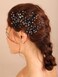 Kercisbeauty Wedding Bridal Black Crystal Hair Pins for Women and Girls Theme Party Hair Piece Set Handmade Dark Purple Hair Jewelry