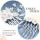 Latious Flower Bride Wedding Hair Comb Leaf Bridal Side Comb Sparkly Crystal Hair Piece Pearl Hair Accessorie for Women and Girls (Silver)