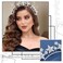 Halo Crown Star Headband Silver Crystal Headpiece Goddess Tiaras Pearl Rhinestone Headdress Bridal Wedding Hair Accessories Party Prom Halloween Hair Decorations for Women and Girls