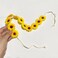 zYoung Sunflower Crown Hippies Daisy Hair Wreath Bridal Headpiece Photo Props (yellow)