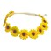 zYoung Sunflower Crown Hippies Daisy Hair Wreath Bridal Headpiece Photo Props (yellow)
