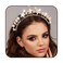 CAKURE Rhinestone Star Halo Crown Crystal Headband Gold Goddess Headpiece Party Wedding Hair Accessories for Women and Girls
