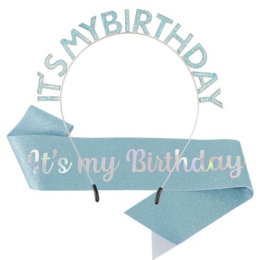 Birthday Crowns &amp; Sash for Women: Festive Headband and It's My Birthday Accessory Set