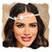 JEWEKY Rhinestone Head Chain Jewelry Silver Sparkly Star Crystal Headbands Prom Dazzling Forhead Hair Accessories for Women