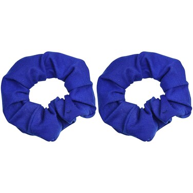 Large Solid Scrunchie - Set of 2-Royal