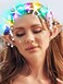 Catery Light Up Seashell Headband Starfish Mermaid Crown Headpiece Pearl Beach Wedding Hair Accessories for Women