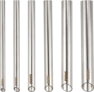 6pcs Piercing Needles, Stainless Steel Body Jewelry Piercing Receiver for Ear Nose Navel Belly Piercing