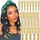 NAISKA 90PCS Gold Hair Jewelry - Adjustable Metal Braids Rings, Cuffs &amp; Clips for Dreadlocks, Decorations for Women and Girls (Gold)