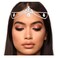 NAISKA Silver Rhinestone Head Chain Crystal Teardrop Headpiece Forehead Diamonds Hair Chain Jewelry Headband Wedding Bridal Prom Hair Accessories for Women and Girls Hair Decoration
