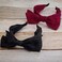 Large Bow Headband for Women Girls Wide Headbands Non Slip Hair Bands for Women's Hair Black and Red Head Band Hair Accessories for Women