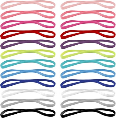 20Pcs Headbands for Women,Elastic Sport Headbands, Headband, Headbands, Head Bands for Women's Hair, Wide Headbands for Women, Head Bands, Hair Band, Womens Headbands, Headbands for Girls