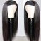 Douyin Headband Wig Human Hair Straight Headband Wigs For Black Women Brazilian Virgin Hair Machine Made Glueless Human Hair Wigs With Headband (Straight, 12 inch)